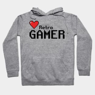 8 Bit Old School Gamer 16 Bit Gaming Retro Vintage Hoodie